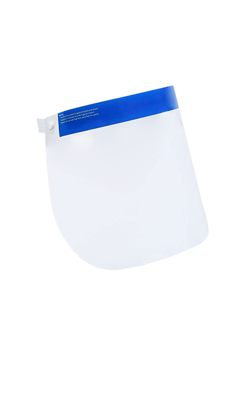 Transparent skyddande ansiktsskydd